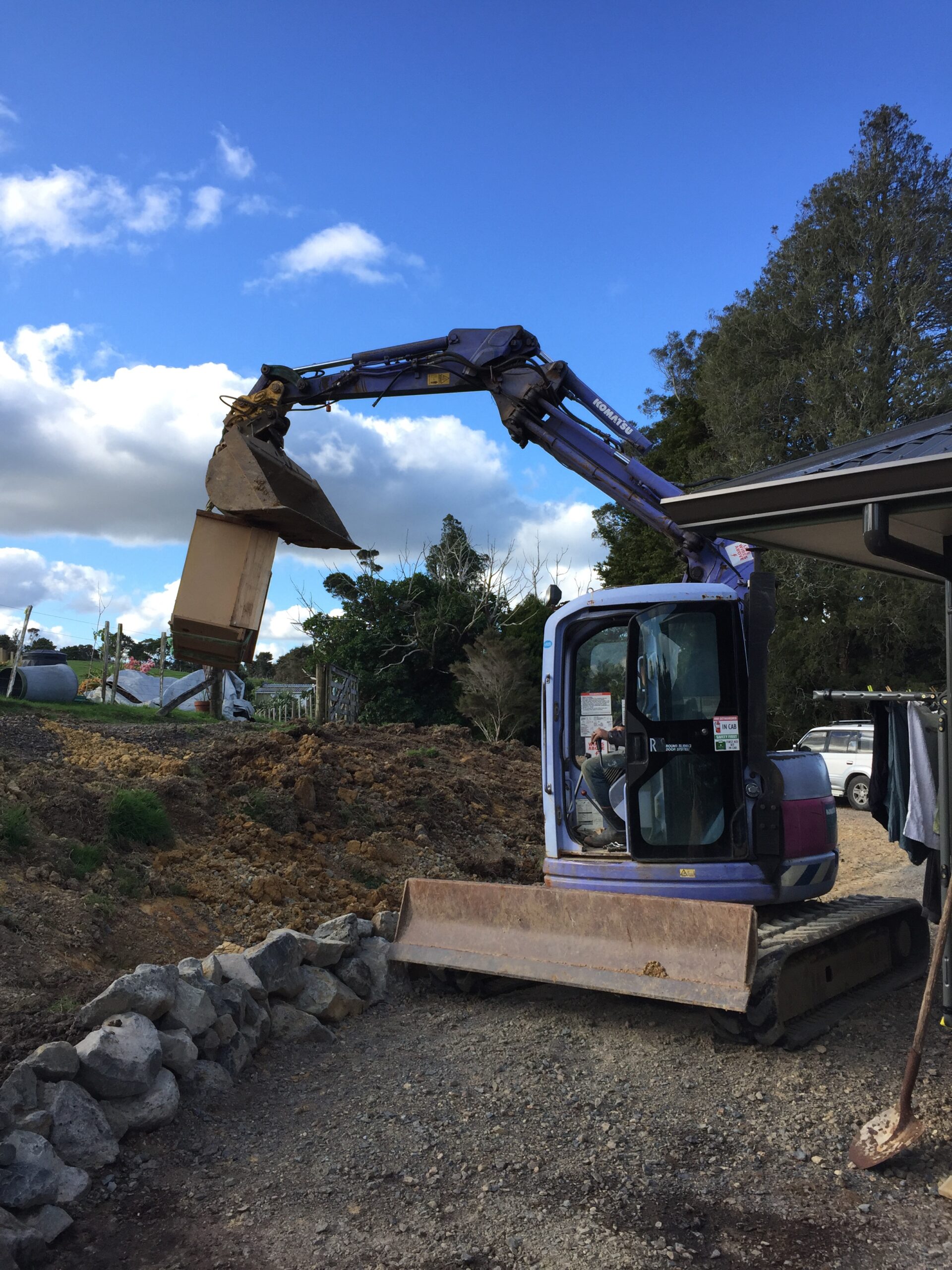 All purpose digger at work